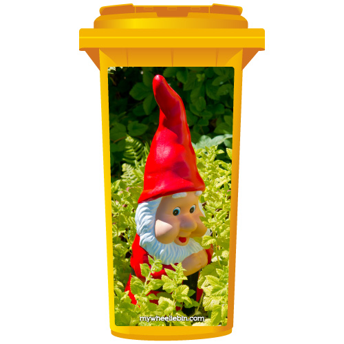 FREE POSTAGE Gnomes Wheelie Bin Stickers 