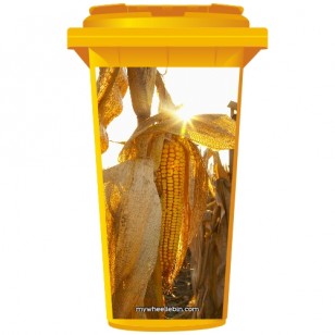 Corn In A Field  Wheelie Bin Sticker Panel