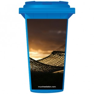 Hammock At Sunset Wheelie Bin Sticker Panel