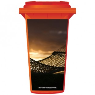 Hammock At Sunset Wheelie Bin Sticker Panel